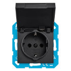 ION Industries Stopcontact | ION Industries | V1/J1 (Inbouw, Randaarde, Klapdeksel, Aanraakbeveiliging, Zwart) 58.007.43 K180108121 - 4