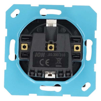 ION Industries Stopcontact | ION Industries | V1/J1 (Inbouw, Randaarde, Klapdeksel, IP44, Mat zwart) 66.007.44 K180107679 - 3