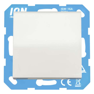 ION Industries Stopcontact | ION Industries | V1/J1 (Inbouw, Randaarde, Klapdeksel, IP44, Wit) 66.006.44 K180107677 - 2
