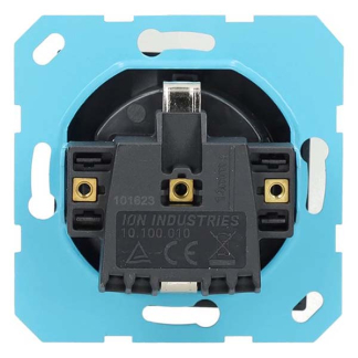 ION Industries Stopcontact | ION Industries | V1/J1 (Inbouw, Randaarde, Mat zwart) 66.007.41 K180107667 - 3