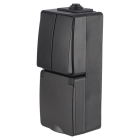 ION Industries Stopcontact met schakelaar voor buiten | ION Industries (Randaarde, Serie, Verticaal, IP54, 150 x 65 x 53 mm, Mat Zwart) 66.946.71 K100100535 - 3