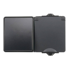 ION Industries Stopcontact met schakelaar voor buiten | ION Industries (Randaarde, Wissel, Horizontaal, IP54, Mat zwart) 66.946.69 K100100534 - 1