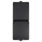 ION Industries Stopcontact met schakelaar voor buiten | ION Industries (Randaarde, Wissel, Verticaal, IP54, Mat zwart) 66.946.68 K100100533 - 1