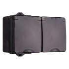 ION Industries Stopcontact voor buiten | ION Industries (Dubbel, Horizontaal, IP54, 150 x 65 x 53mm, Mat Zwart) 66.946.51 K100100531 - 2