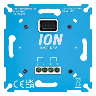 ION Industries Tastdimmer | ION Industries | V1/J1/E1 (Inbouw, Max. 200W, Fase-afsnijding, Slave) 66.099.71 K180107637
