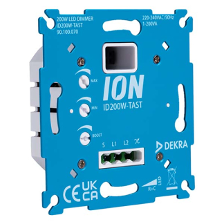 ION Industries Tastdimmer | ION Industries | V1/J1/E1 (Master, Fase-afsnijding, Geheugenfunctie) 66.099.70 K180107640 - 1