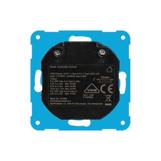 ION Industries USB stopcontact | ION Industries | V1/J1 (USB A, USB C) 66.008.79 K180107629 - 4
