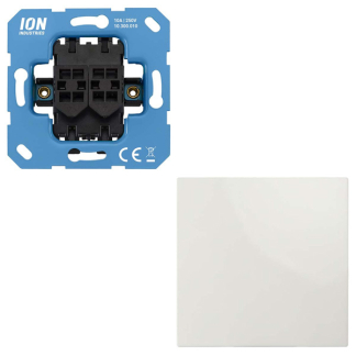 ION Industries Wisselschakelaar | ION Industries | E1 (Inbouw, Mat wit)  K180108104 - 1
