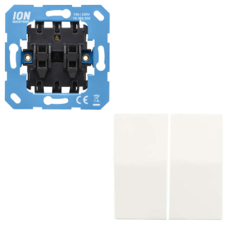 ION Industries Wissel/wisselschakelaar | ION Industries | V1/J1 (Inbouw, Wit)  K180108096