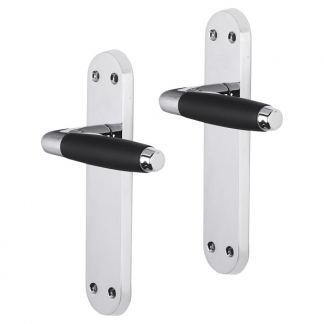 Impresso Deurklink met blindschild | Impresso | Swindon (Chroom, Zwart) 86.012.86 K010809671 - 1