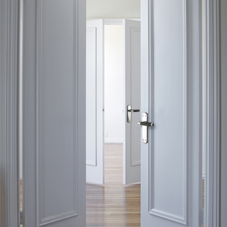 Impresso Deurklink met blindschild | Impresso | Swindon (Chroom, Zwart) 86.012.86 K010809671 - 3