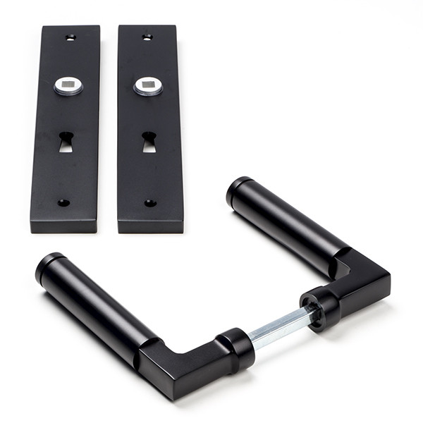 Impresso Deurklink met sleutelschild | Impresso | Aston | 56 mm  (Aluminium, Zwart) 8601413 K010808203 - 1