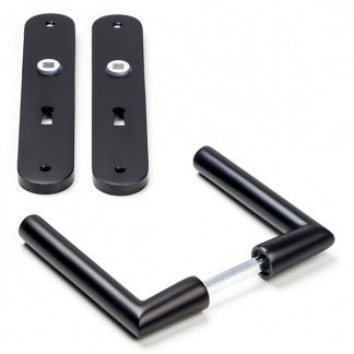 Impresso Deurklink met sleutelschild | Impresso | London | 56 mm  (Aluminium, Zwart) 8601425 K010808219 - 1