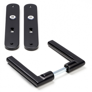 Impresso Deurklink met sleutelschild | Impresso | Redhill | 56 mm  (Aluminium, Zwart) 8601239 K010808232 - 1