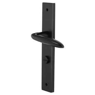 Impresso Deurklink met wc-sluitingschild | Impresso | Lake | 63 mm (Aluminium, Zwart) 86.014.38 K010809651 - 