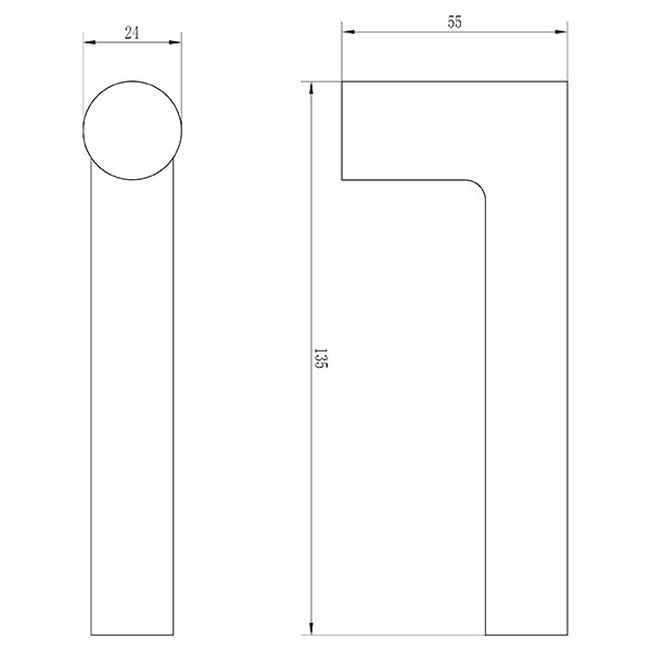 Impresso Deurklink met wc-sluitingschild | Impresso | London | 63 mm (Aluminium) 86.010.78 K010809684 - 4