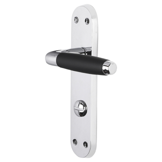 Impresso Deurklink met wc-sluitingschild | Impresso | Swindon | 63 mm (Chroom, Zwart) 86.012.88 K010809673 - 