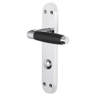 Impresso Deurklink met wc-sluitingschild | Impresso | Swindon | 63 mm (Chroom, Zwart) 86.012.88 K010809673 - 2