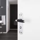 Impresso Deurklink met wc-sluitingschild | Impresso | Swindon | 63 mm (Chroom, Zwart) 86.012.88 K010809673 - 3