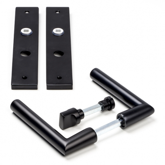 Impresso Deurklink met wc-sluitingsschild | Impresso | London | 63 mm  (Aluminium, Zwart) 8601420 K010808222 - 1
