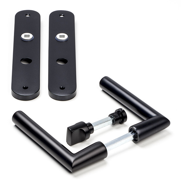 Impresso Deurklink met wc-sluitingsschild | Impresso | London | 63 mm  (Aluminium, Zwart) 8601426 K010808220 - 1