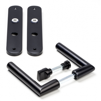 Impresso Deurklink met wc-sluitingsschild | Impresso | London | 63 mm  (Aluminium, Zwart) 8601426 K010808220 - 1