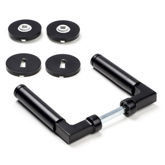 Impresso Deurklink op rozet | Aston (Rond, Sleutelgat, 2 stuks) 8601230 K010808197