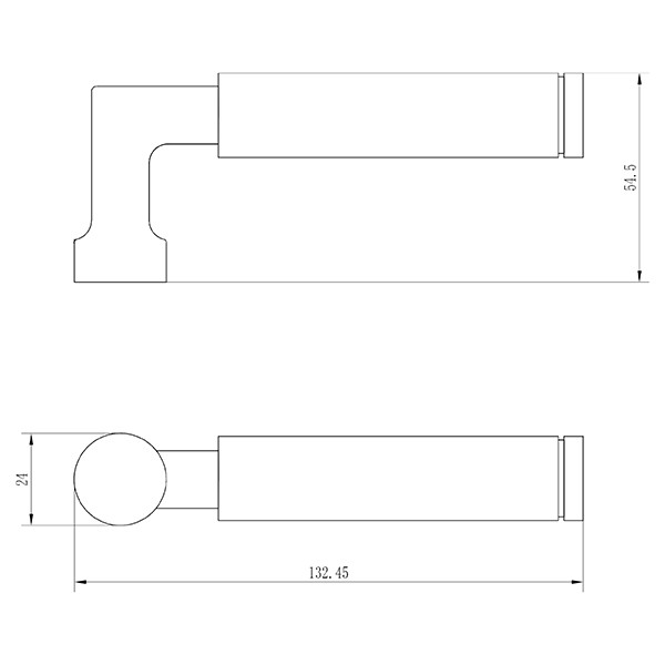 Impresso Deurklink op rozet | Aston (Rond, Sleutelgat, 2 stuks) 8601230 K010808197 - 4