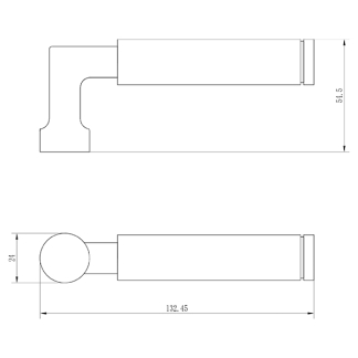 Impresso Deurklink op rozet | Aston (Rond, Toiletsluiting, 2 stuks) 8601231 K010808199 - 