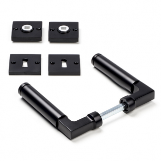 Impresso Deurklink op rozet | Aston (Vierkant, Sleutelgat, 2 stuks) 8601410 K010808198