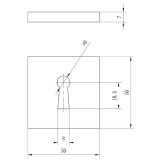 Impresso Sleutelrozet | Impresso (Aluminium) 86.001.10 K010809795 - 