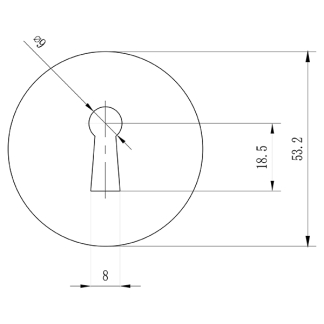 Impresso Sleutelrozet | Impresso (Aluminium, Zwart) 8600206 K010808902 - 