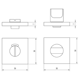 Impresso Wc-sluiting | Impresso (Aluminium) 86.001.12 K010809801 - 