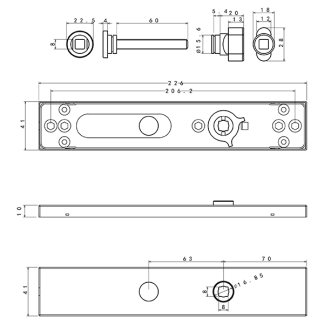 Impresso Wc-sluitingschild | Impresso (RVS) 86.000.43 K010809749 - 