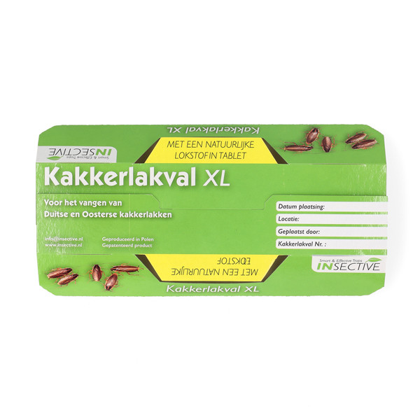 Insective Kakkerlakken val | Insective | 4 stuks (XL, Lijmval) 2.13.1020 K170111998 - 2