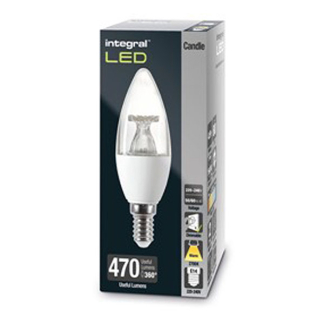 Integral Led lamp E14 | Kaars | Integral (3.4W, 470lm, 2700K, Dimbaar) ILCANDE14D050 ILCANDE14DC069 K170204048 - 2