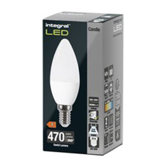 Integral Led lamp E14 | Kaars | Integral (4.9W, 470lm, 4000K, Dimbaar) ILCANDE14DE094 K170204049 - 2