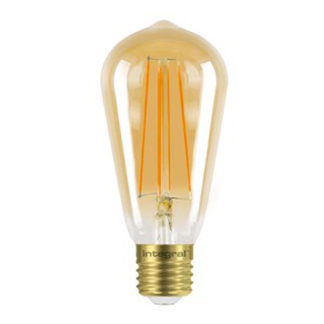 Integral Led lamp E27 | Edison | Integral (5.9W, 806lm, 2200K, Goud) ILST64E27D003 ILST64E27D008 K170204016 - 1