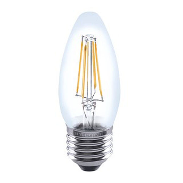Integral Led lamp E27 | Kaars | Integral (3.4W, 470lm, 2700K, Dimbaar) ILCANDE27DC042 K170204013 - 1