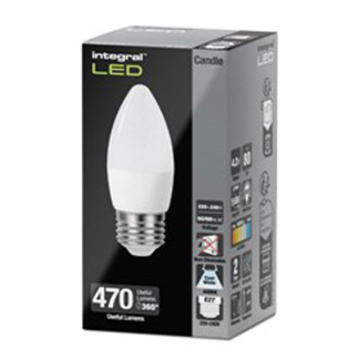 Integral Led lamp E27 | Kaars | Integral (4.2W, 470lm, 4000K) ILCANDE27NE084 K170204046 - 2