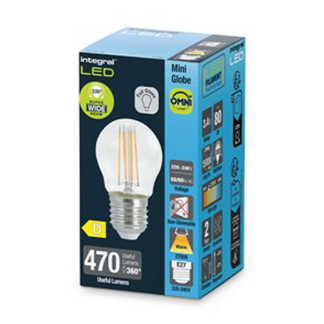 Integral Led lamp E27 | Kogel | Integral (3.4W, 470lm, 2700K) ILGOLFE27NC029 K170204007 - 2