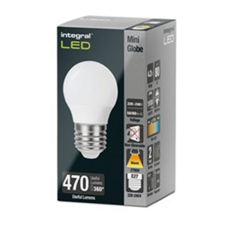 Integral Led lamp E27 | Peer | Integral (4.2W, 470lm, 2700K) ILGOLFE27NC054 K170204051 - 2