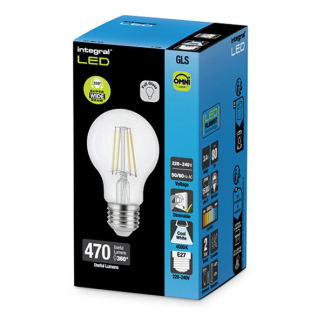 Integral Led lamp E27 | Peer | Integral (4.2W, 470lm, 4000K, Dimbaar) ILGLSE27DE134 K170203991 - 2