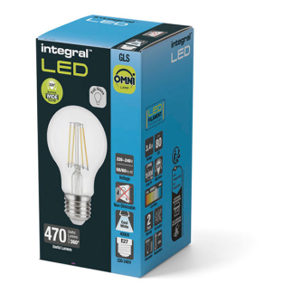 Integral Led lamp E27 | Peer | Integral (4.2W, 470lm, 4000K) ILGLSE27NE130 K170204003 - 2