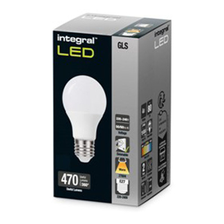 Integral Led lamp E27 | Peer | Integral (4.8W, 470lm, 2700K, Dimbaar) ILGLSE27DC019 K170204029 - 2