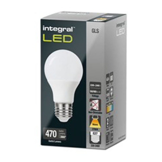 Integral Led lamp E27 | Peer | Integral (4.8W, 470lm, 2700K) ILGLSE27NC106 K170204023 - 2