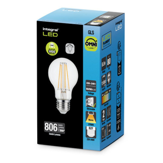 Integral Led lamp E27 | Peer | Integral (7.3W, 806lm, 2700K, Dimbaar) ILGLSE27DC054 K170203988 - 2