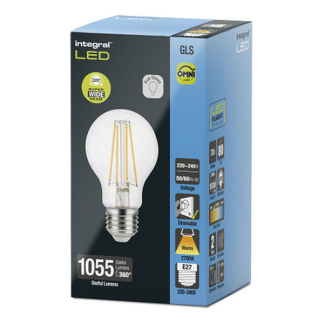 Integral Led lamp E27 | Peer | Integral (7.8W, 1055lm, 2700K, Dimbaar) ILGLSE27DC124 K170203990 - 2