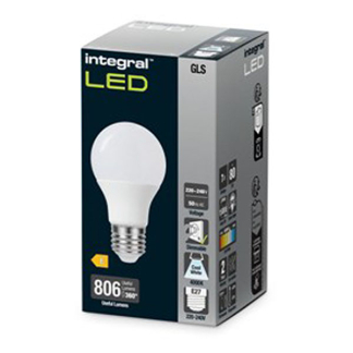 Integral Led lamp E27 | Peer | Integral (7W, 806lm, 4000K, Dimbaar) ILGLSE27DE160 K170204034 - 2