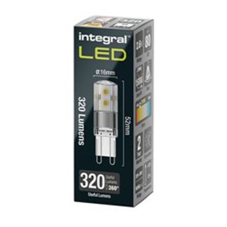 Integral Led lamp G9 | Integral (2.6W, 320lm, 2700K) ILG9NC012 K170204061 - 2